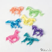 Pearlized Squishy Horses<br>48 piece(s)